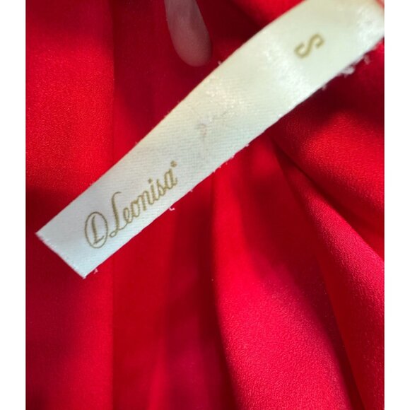 Leonisa Women's Cami Tank Top Summer Size S Red Solid Sleeveless Lightweight - Picture 3 of 9